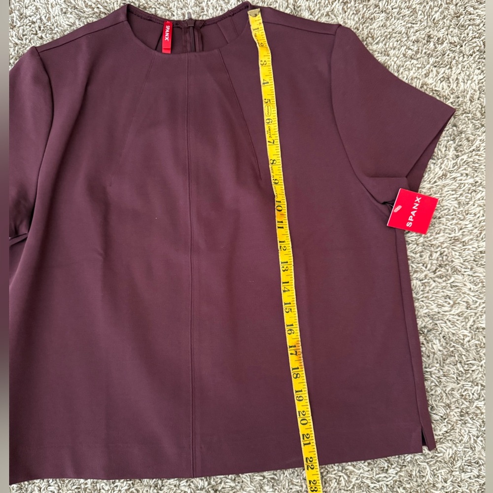 NWT! SPANX The Perfect Short Sleeve Crew Neck Top - Picture 6 of 8